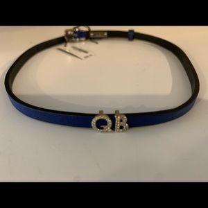 NWT *Henri Bendel* Navy “Q.B.” Choker